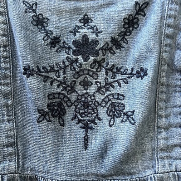 OLD NAVY Flutter-Sleeve Tie Back Chambray Midi Dress - Picture 5 of 10